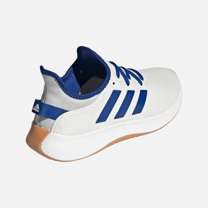 adidas Dames Cloudfoam Pure Trainers Core White/Royal Blue/Grey One - Afbeelding 3