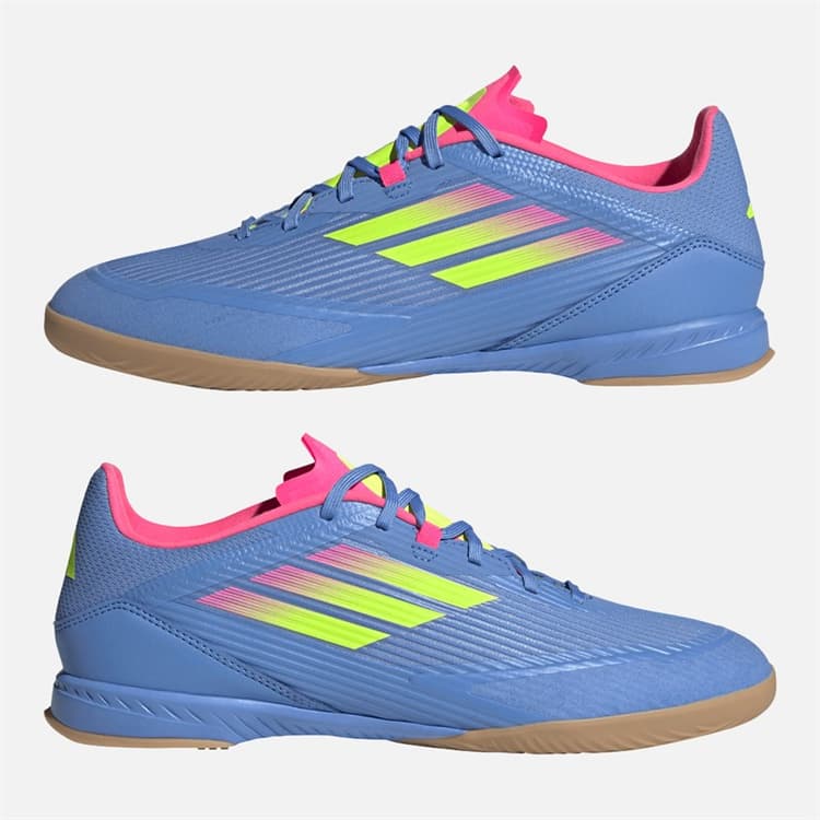 adidas Herenschoenen F50 League Indoor Voetbalschoenen Blue Fusion/Lucid Lemon/Lucid Pink