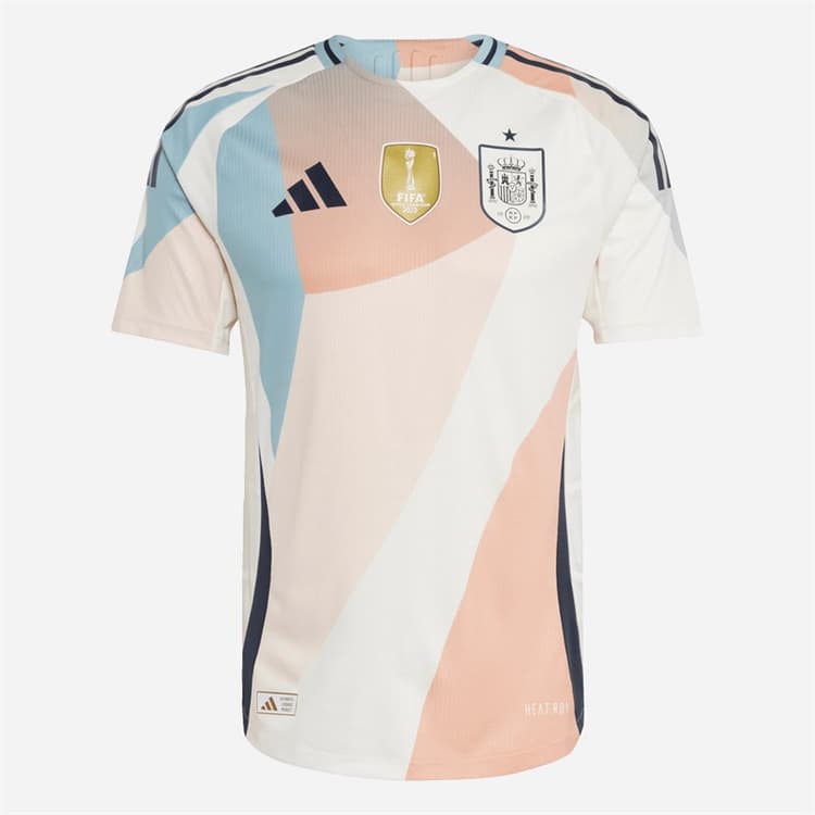 adidas Heren RFEF Spanje 25 (Dameselftal) Authentiek Uitshirt Wit