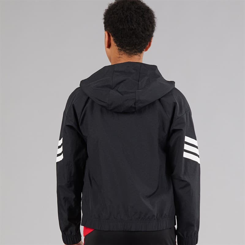 adidas Jongens Future Icons 3-Stripes Gewatteerd Trainingsjack Zwart/Wit - Afbeelding 2