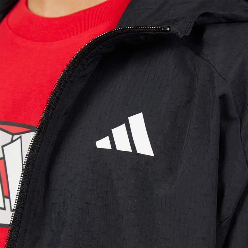 adidas Jongens Future Icons 3-Stripes Gewatteerd Trainingsjack Zwart/Wit - Afbeelding 3