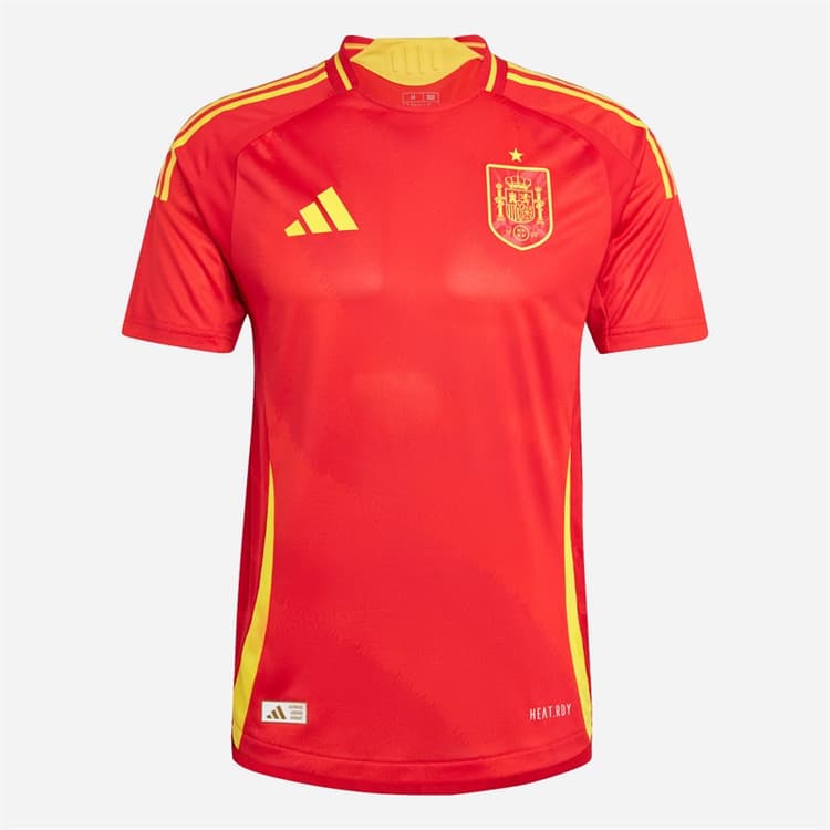 adidas Heren FEF Spanje 23/24 Authentiek Thuis Tenue Better Scarlet