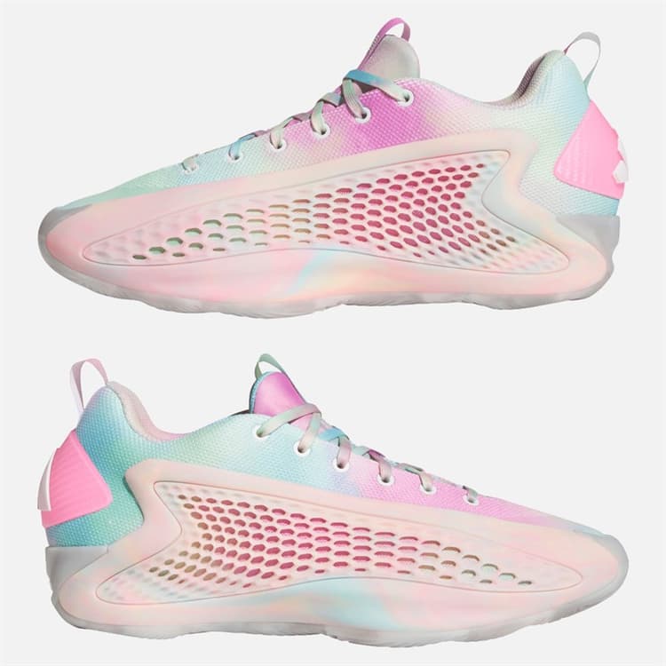 adidas Heren Anthony Edwards 1 Lage Sneakers Cloud White/Acid Orange/Bliss Pink