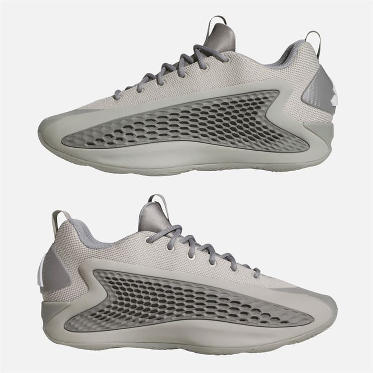 adidas Heren Anthony Edwards 1 Lage Sneakers Metal Grey/Dove Grey/Cloud White