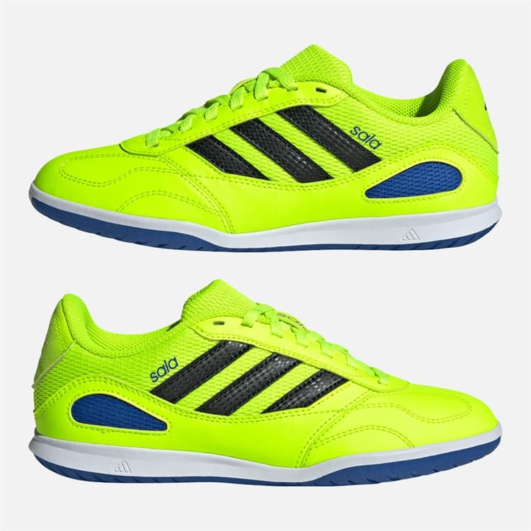 adidas Junior Super Sala Competitie III Indoor Voetbalschoenen Lucid Lemon/Core Black/Royal Blue