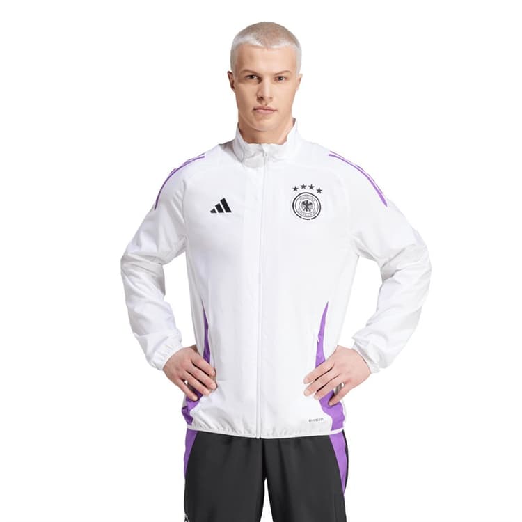 adidas Heren DFB Duitsland 23/24 Pre Match Jas Wit