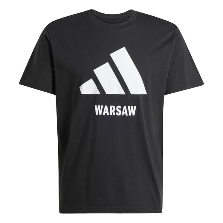 adidas Heren Warsaw Logo T-shirt Zwart