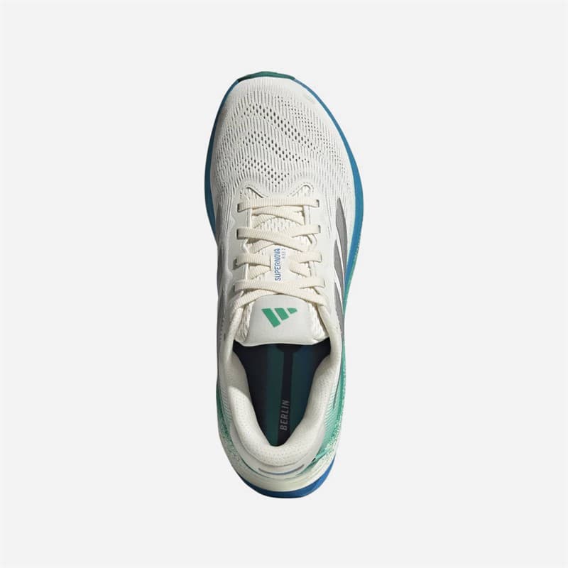 adidas Dames Supernova Rise 2 Neutrale Hardloopschoenen Chalk White/Silver Metallic/Glory Green - Afbeelding 4