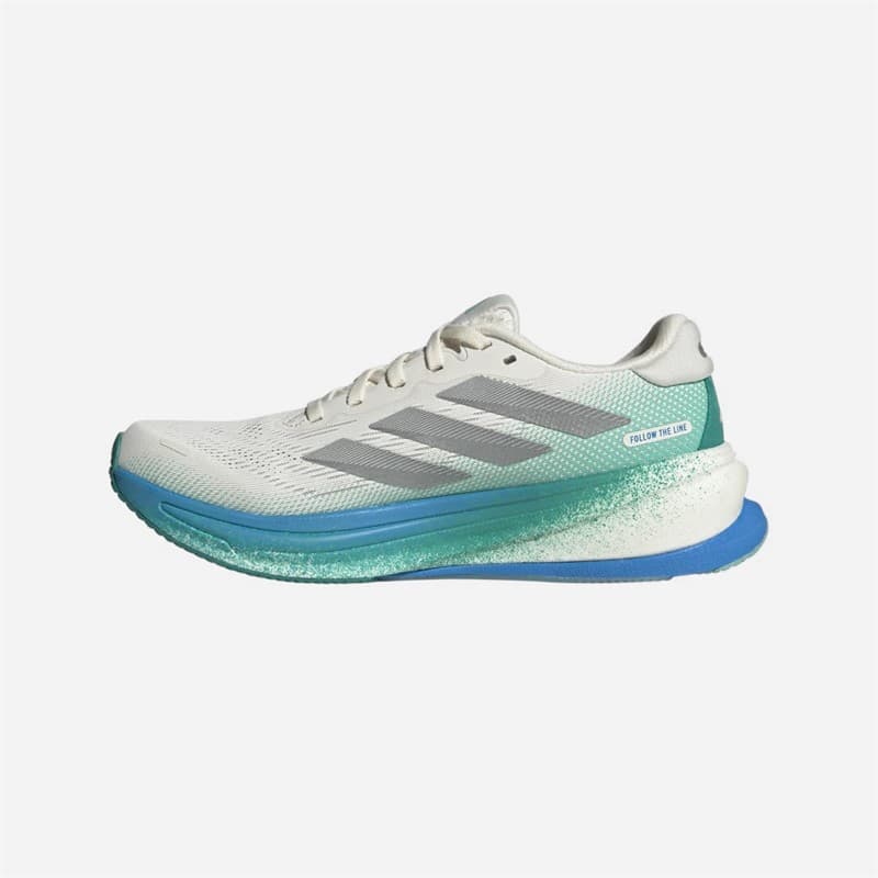 adidas Dames Supernova Rise 2 Neutrale Hardloopschoenen Chalk White/Silver Metallic/Glory Green - Afbeelding 5