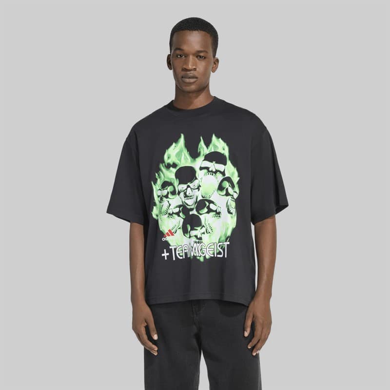 adidas Herenteamgeest Moto Grafisch T-shirt Zwart - Afbeelding 1