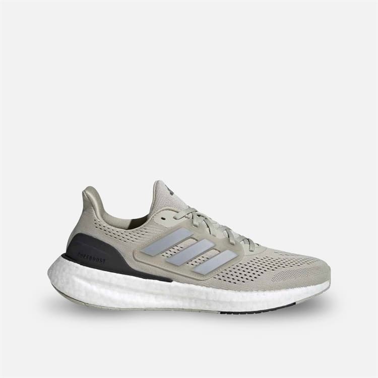 adidas Heren Pureboost 23 Neutrale Hardloopschoenen Putty Grey/Silver Metallic/Core Black