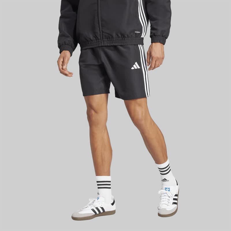 adidas Heren Tiro 25 Essentials Geweven Shorts Zwart/Wit - Afbeelding 1