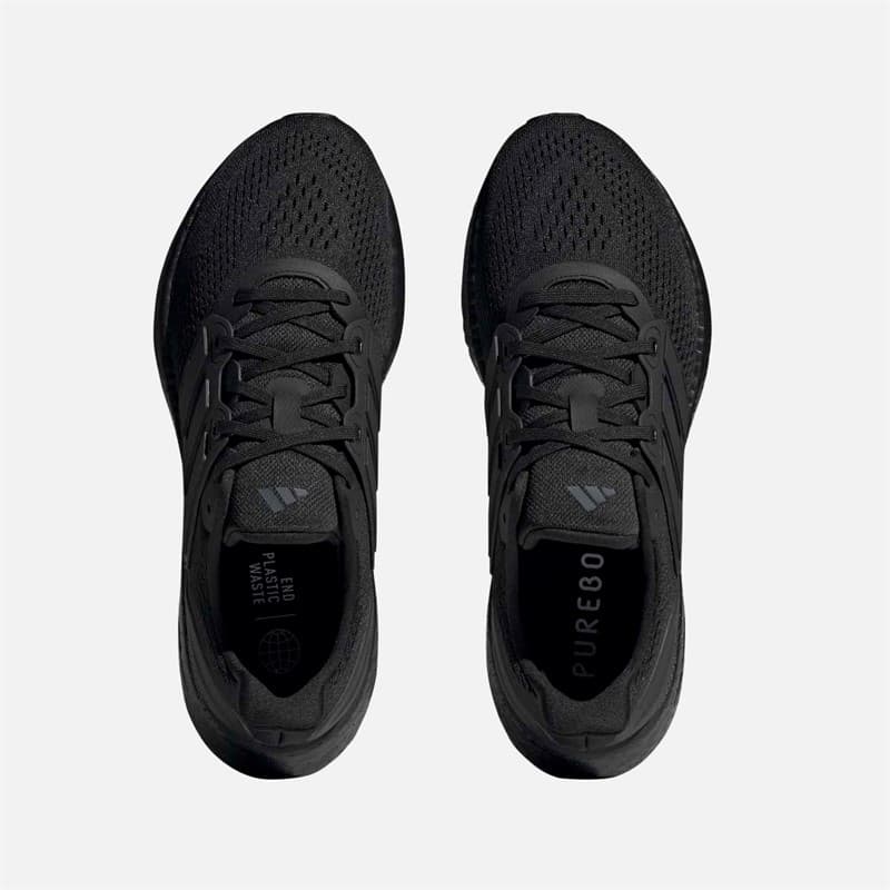 adidas Heren Pureboost 23 Neutrale Hardloopschoenen Zwart/Core Black/Carbon - Afbeelding 4