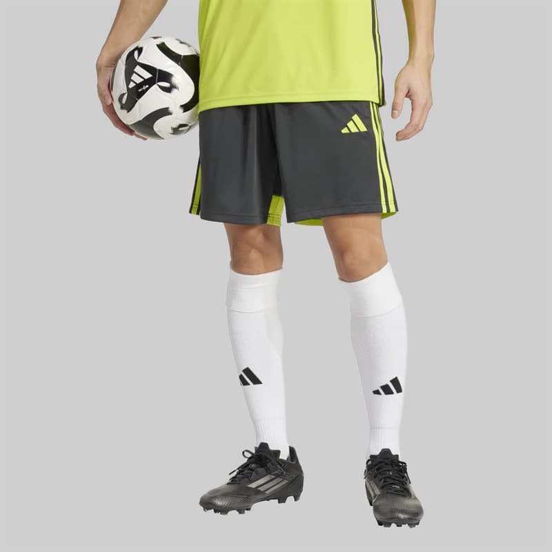 adidas Heren Tiro 25 Essentials Shorts Carbon/Semi Solar Yellow - Afbeelding 1