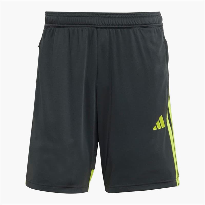 adidas Heren Tiro 25 Essentials Shorts Carbon/Semi Solar Yellow - Afbeelding 5