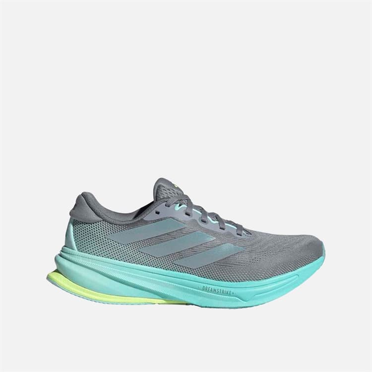 adidas Dames Supernova Rise 2 Neutrale Hardloopschoenen Grijs/Magic Grey Metallic/Flash Aqua