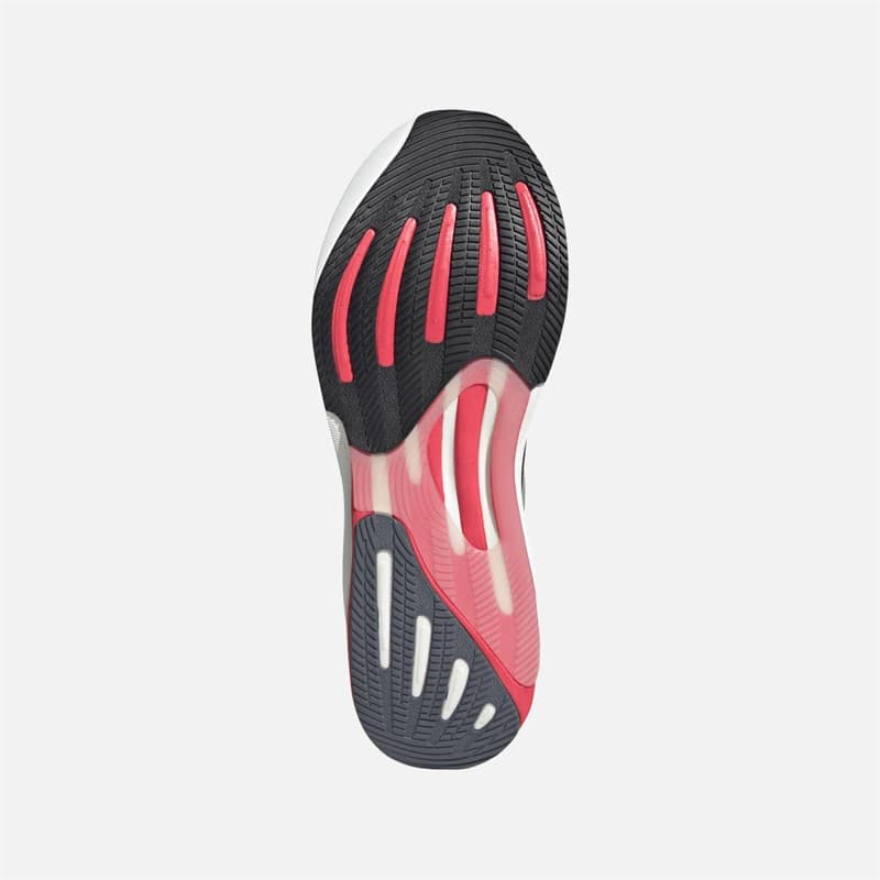 adidas Heren Supernova Rise 2 Neutrale Hardloopschoenen Core Black/Halo Silver/Lucid Red - Afbeelding 2