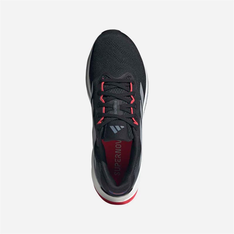 adidas Heren Supernova Rise 2 Neutrale Hardloopschoenen Core Black/Halo Silver/Lucid Red - Afbeelding 4