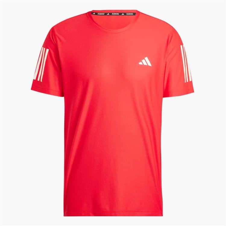 adidas Heren Own The Run Hardloop T-shirt Better Scarlet