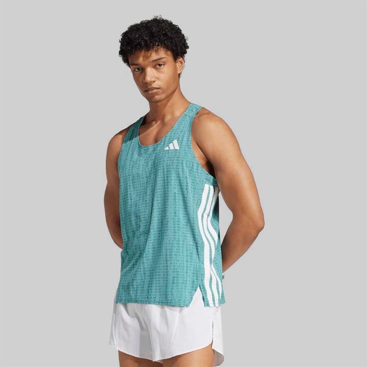 adidas Heren Adizero Hardloop Singlet Power Teal/Preloved Teal