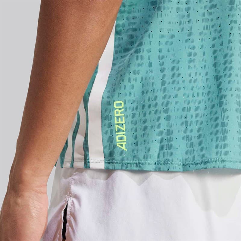 adidas Heren Adizero Hardloop Singlet Power Teal/Preloved Teal - Afbeelding 4