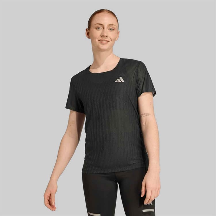 adidas Dames Adi365 Climacool+ Hardloop T-shirt Zwart/Grey Six