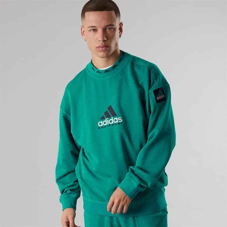 adidas Originals Heren EQT Reflecterend Crew Neck Sweatshirt Equipment Green