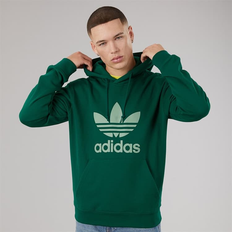 adidas Originals Heren Adicolour Classics Trefoil Hoodie Collegiate Green