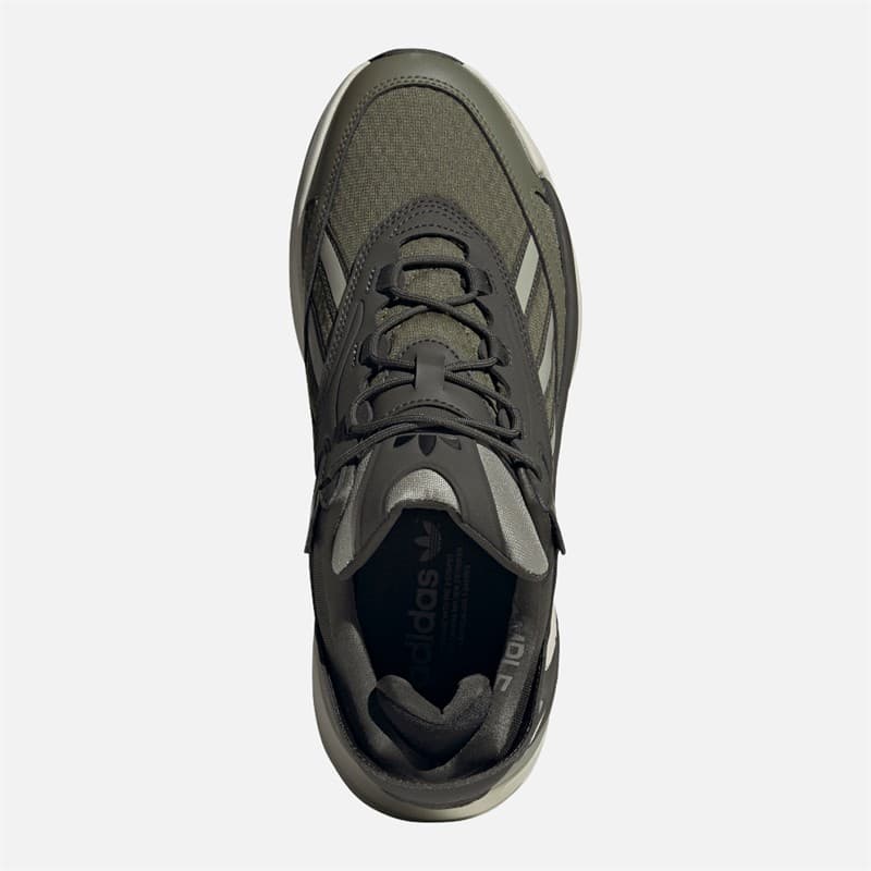 adidas Originals Heren Ozmorph Trainers Focus Olive/Silver Pebble/Shadow Olive - Afbeelding 4