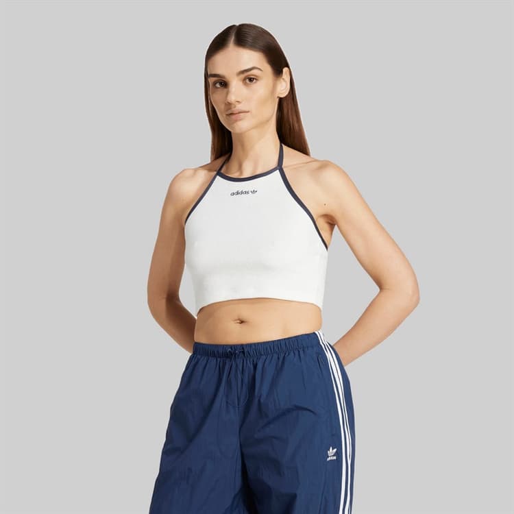 adidas Originals Dames Handdoek Halter Top Cloud White