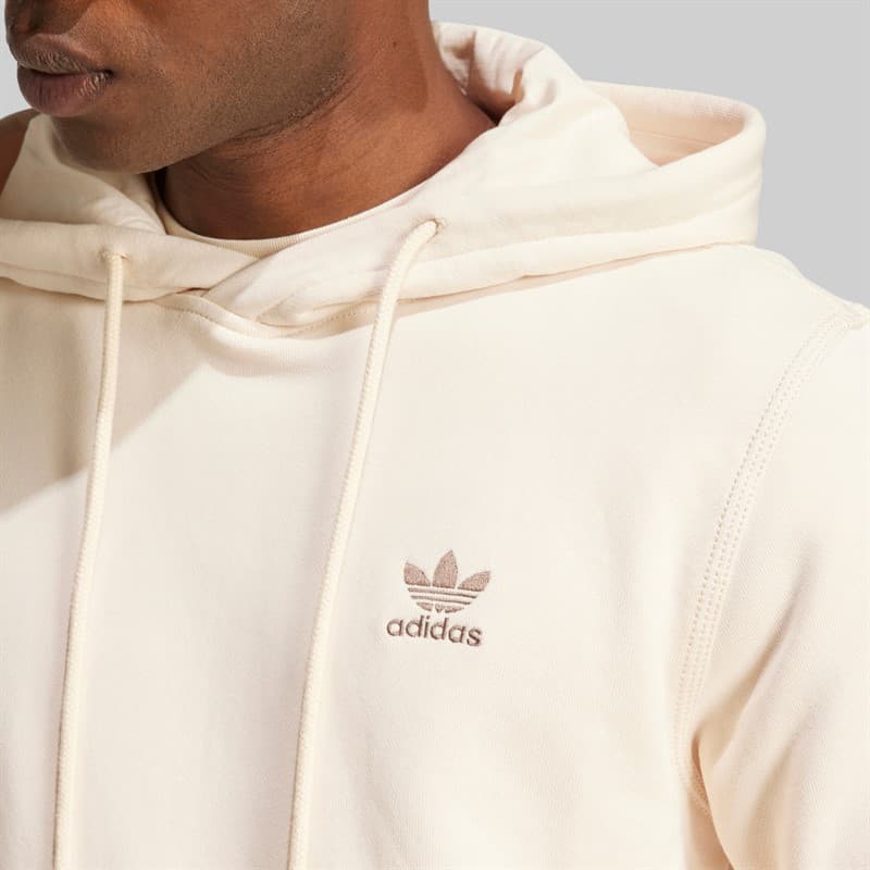 adidas Originals Heren Trefoil Essentials French Terry Hoodie Wonder White - Afbeelding 3
