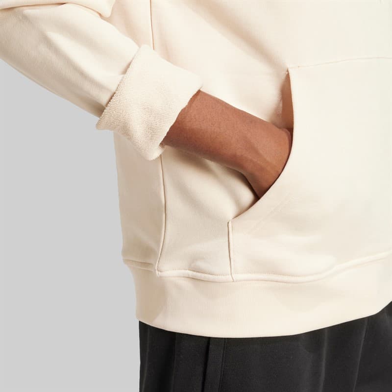 adidas Originals Heren Trefoil Essentials French Terry Hoodie Wonder White - Afbeelding 4