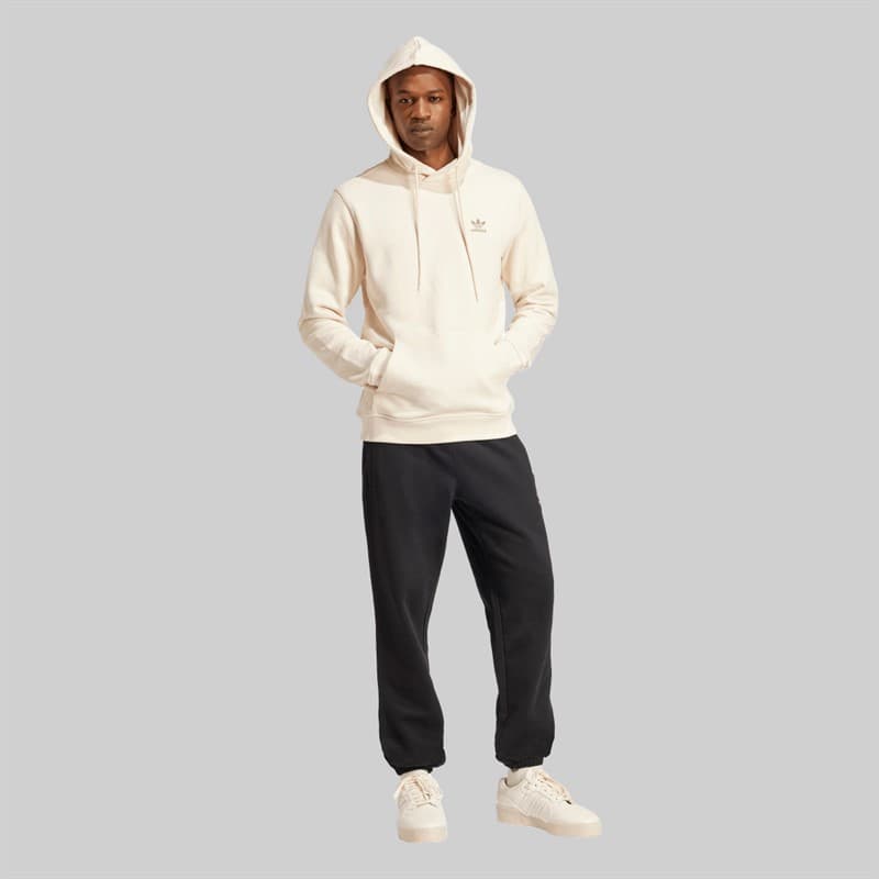 adidas Originals Heren Trefoil Essentials French Terry Hoodie Wonder White - Afbeelding 5
