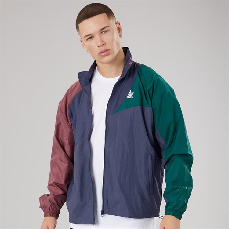 adidas Originals Heren Adicolor Colorblock Trainingsjack Shadow Navy/Crimson/Groen