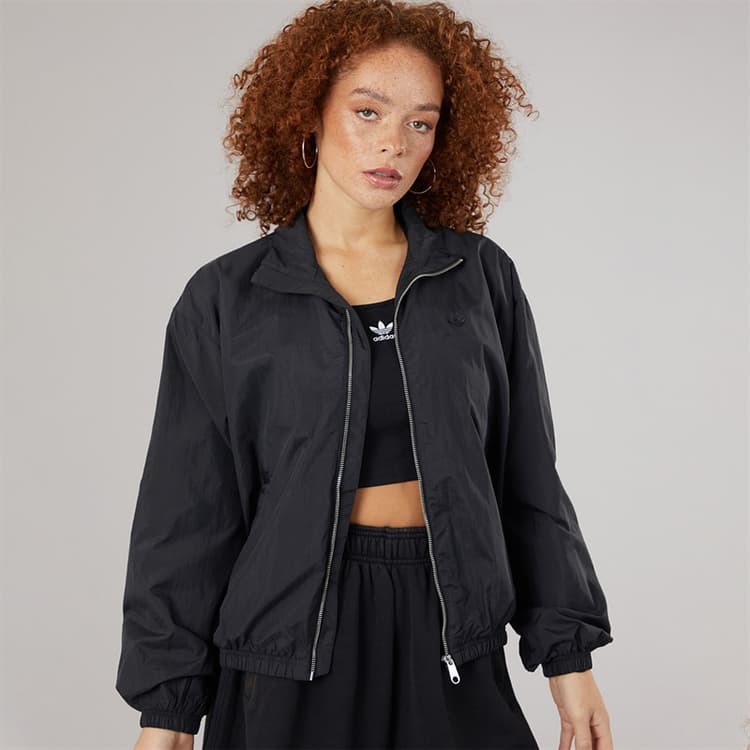 adidas Originals Dames nylon windjack Zwart