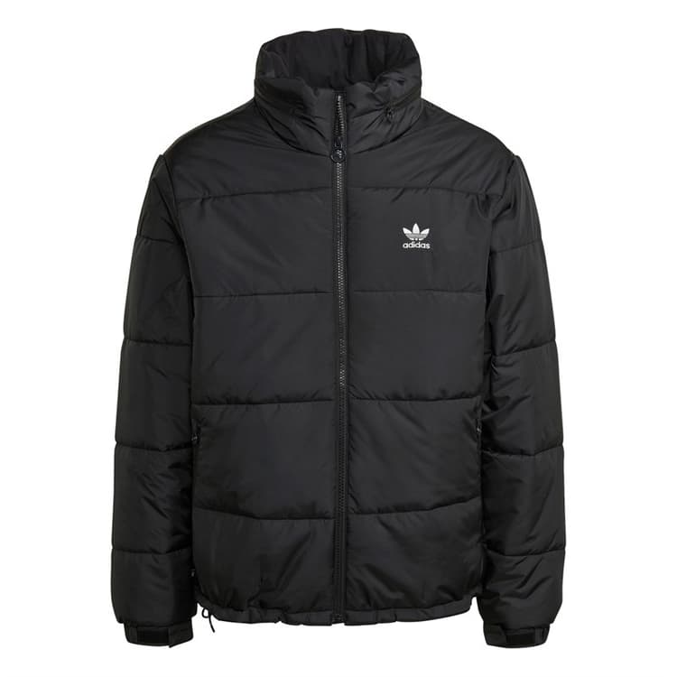 adidas Originals Heren Essentiële Gevoerde Puffer Jas Zwart