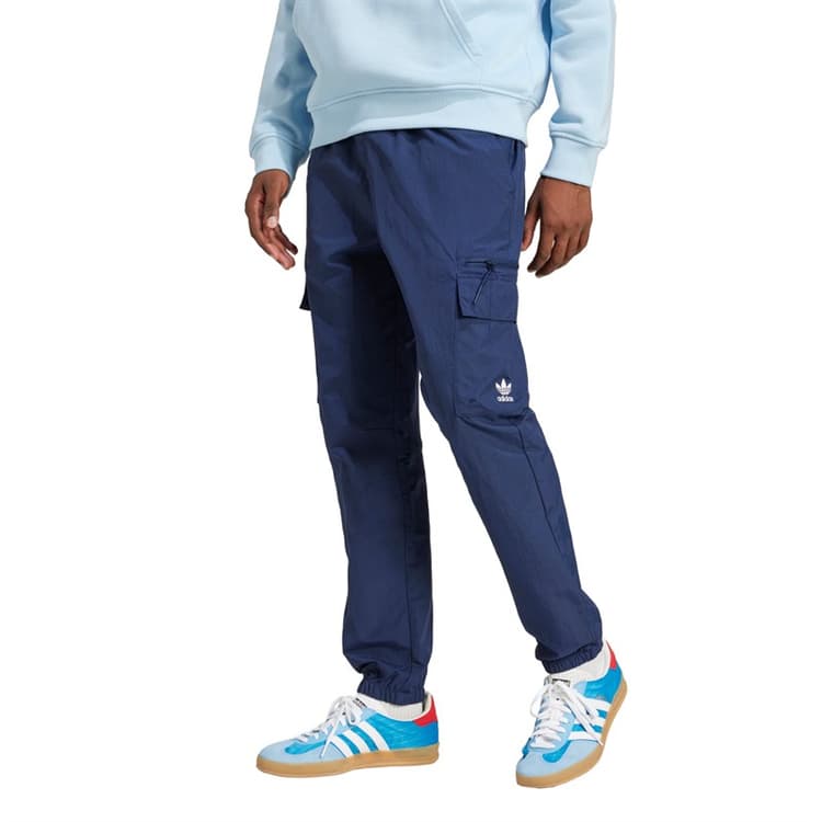 adidas Originals Heren Trefoil Essentials Geweven Cargo Broek Night Indigo