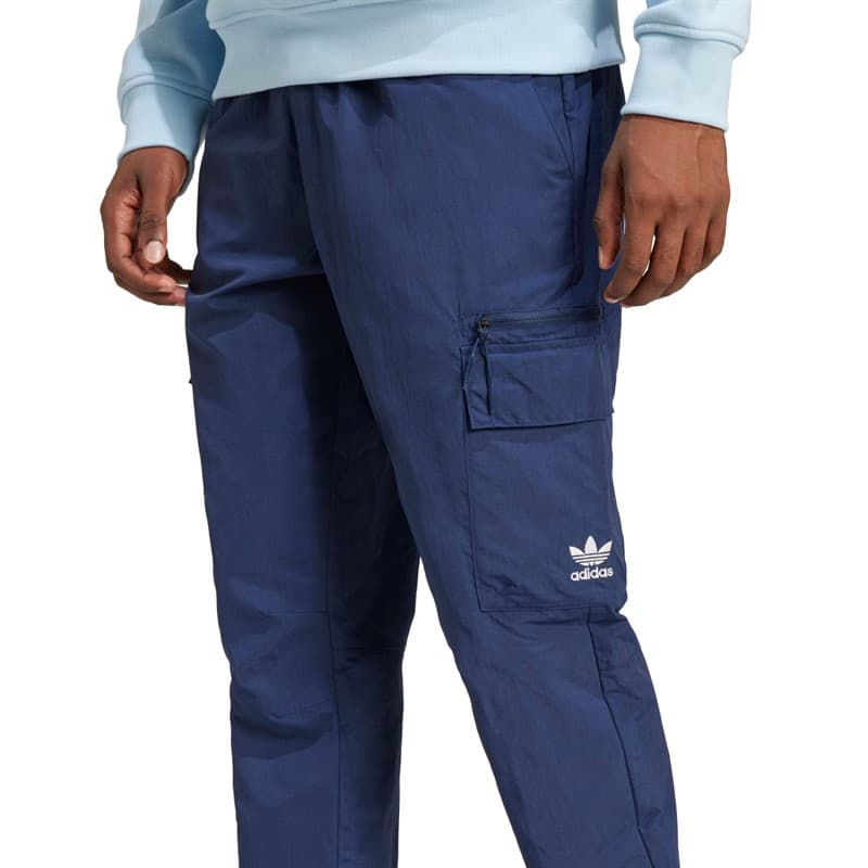 adidas Originals Heren Trefoil Essentials Geweven Cargo Broek Night Indigo - Afbeelding 3
