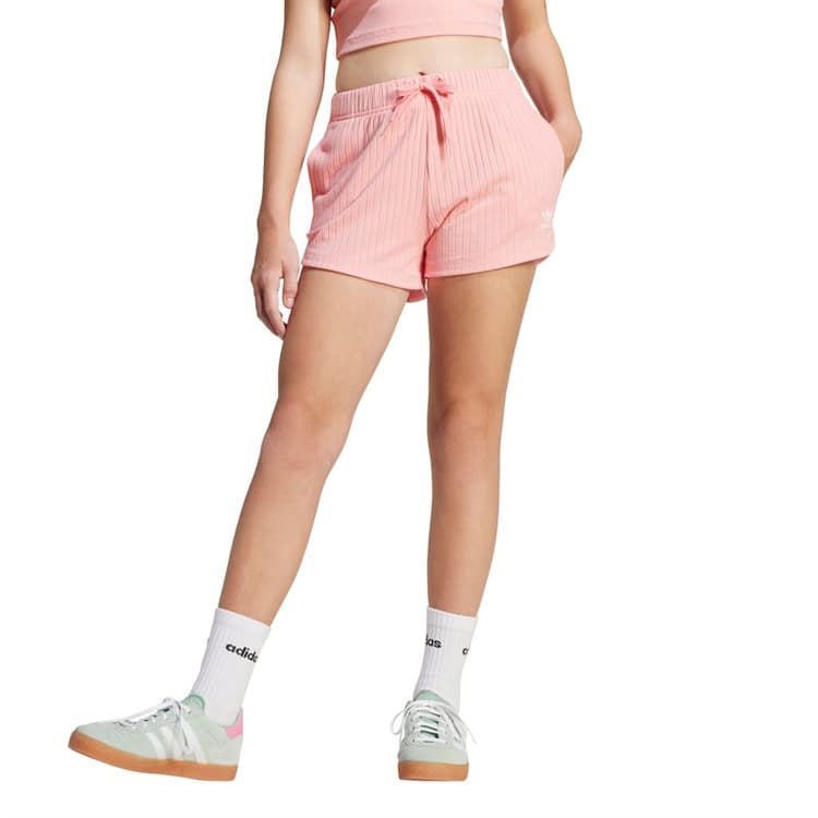 adidas Originals Junior Meisjes Geribbelde Shorts Semi Pink Spark