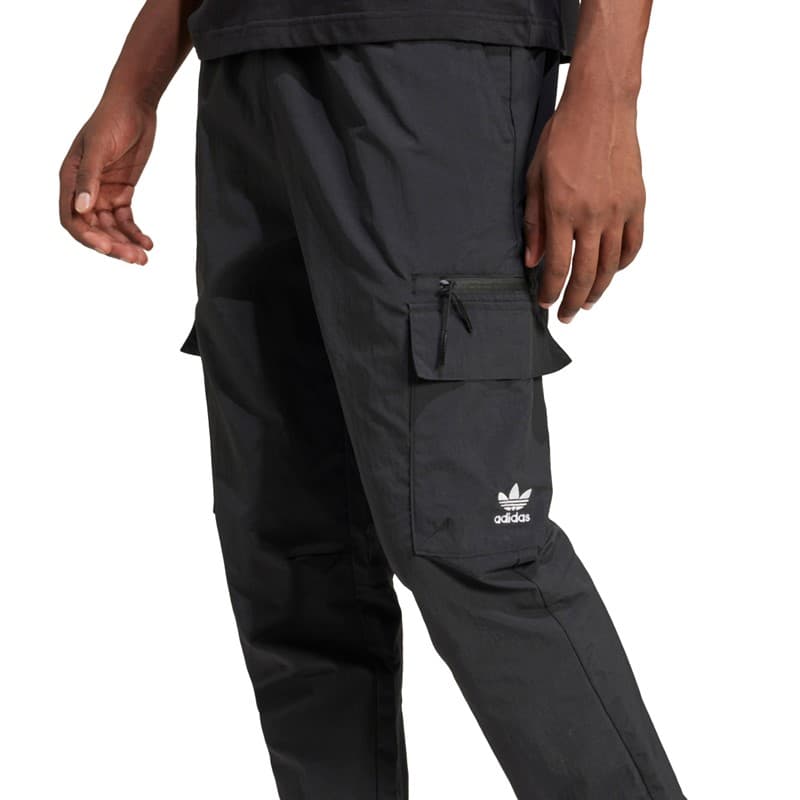 adidas Originals Heren Trefoil Essentials Geweven Cargo Broek Zwart - Afbeelding 3