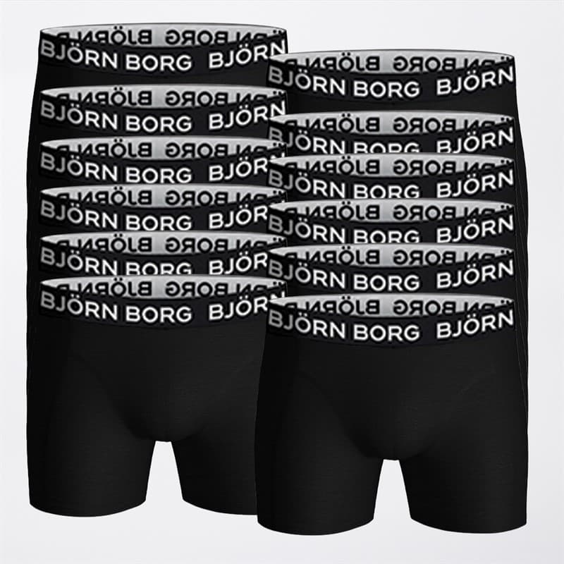 BJORN BORG Heren Set van 12 Katoen Stretch Boxers Multipack 1 - Afbeelding 1