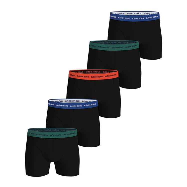 BJORN BORG Heren Set van 5 Katoen Stretch Boxers Multipack 1