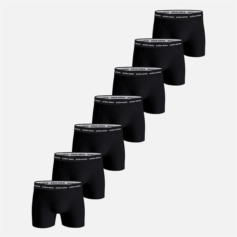 BJORN BORG Heren Set van 7 Katoen Stretch Boxers Multipack 1 - Afbeelding 1