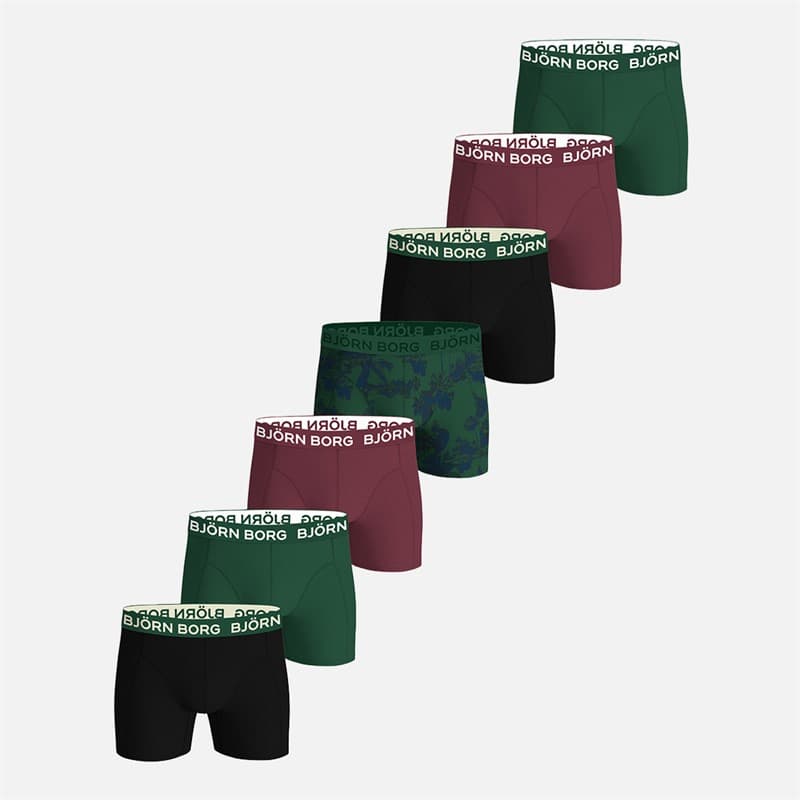 BJORN BORG Heren Set van 7 katoen stretch boxers Multipack 2 - Afbeelding 1