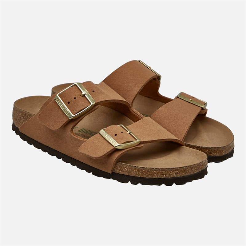 Birkenstock Dames Arizona Dubbele Gesp Sandalen Soft Pecan - Afbeelding 3