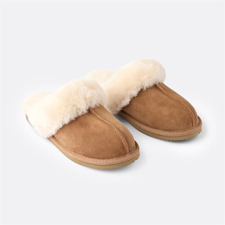 True North Dames Schapenvacht Pantoffels Bruin