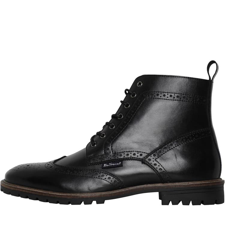 Ben Sherman Herenschoenen Duke Brogue Boots Zwart