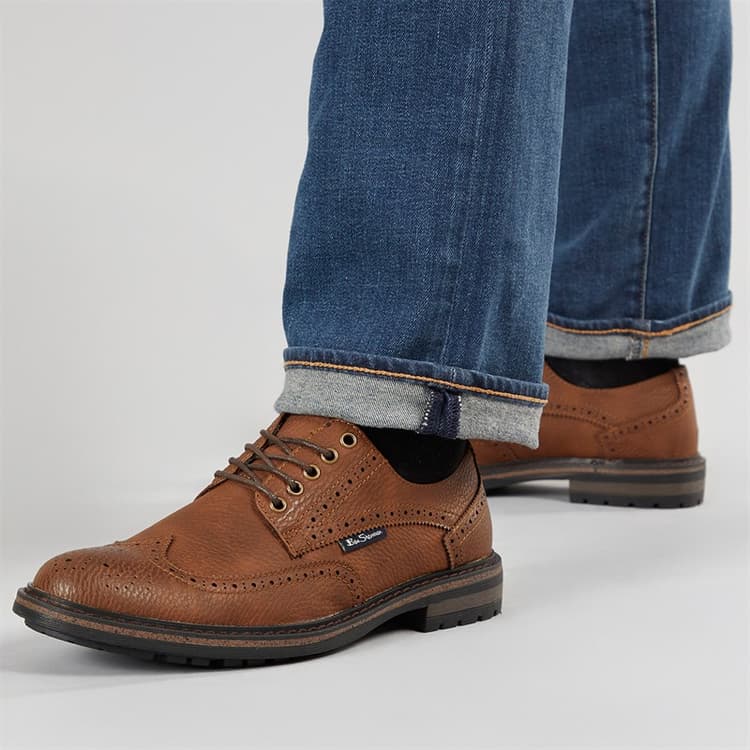 Ben Sherman Herenschoenen Spitfire Brogue Caramel