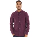 Ben Sherman Heren Gingham Overhemden met lange mouwen Rood Geruit