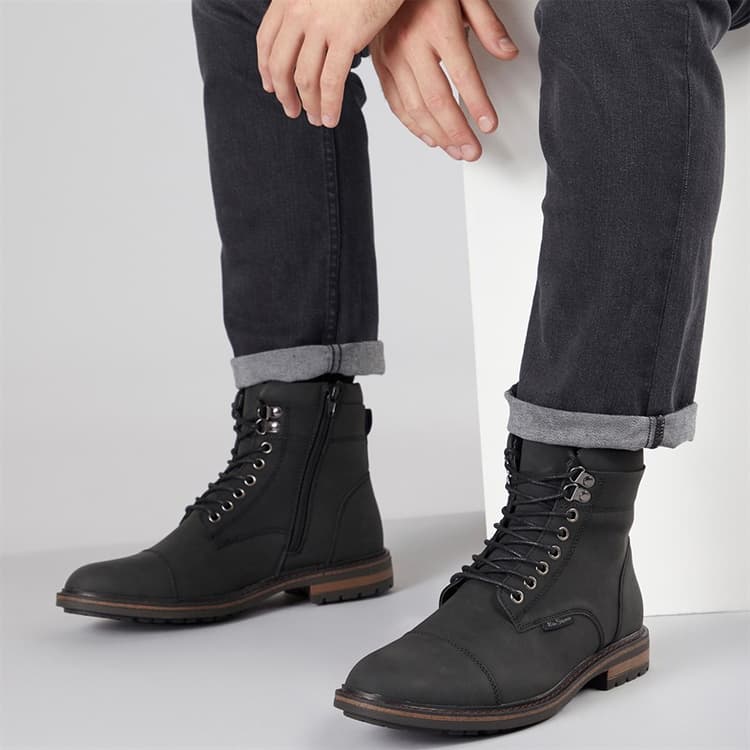 Ben Sherman Heren Bonneville Boots met neuskap Zwart